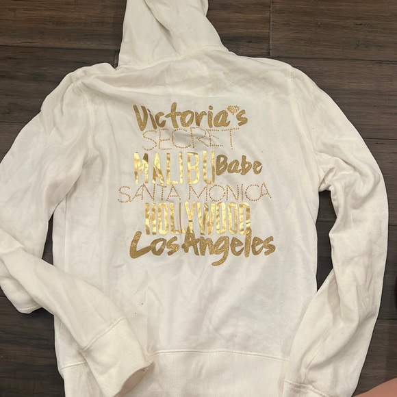 VS gold lettering zip hoodie - Picture 1 of 3